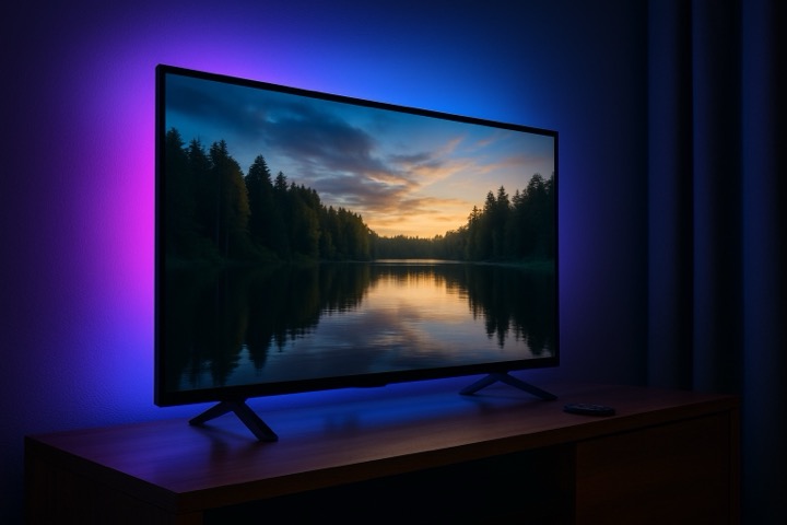 So schont man seine Augen beim Fernsehgucken – Bias Lighting hinter dem Fernseher