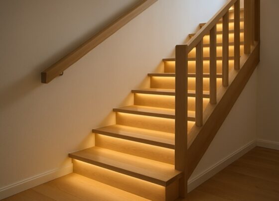 Treppe aus Polen mit LED Licht