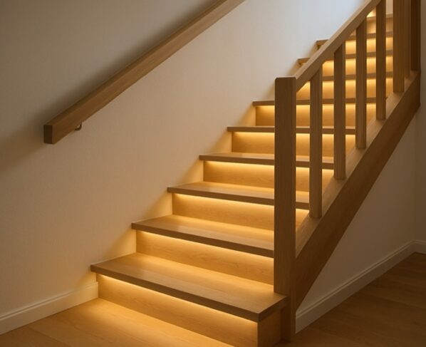 Treppe aus Polen mit LED Licht